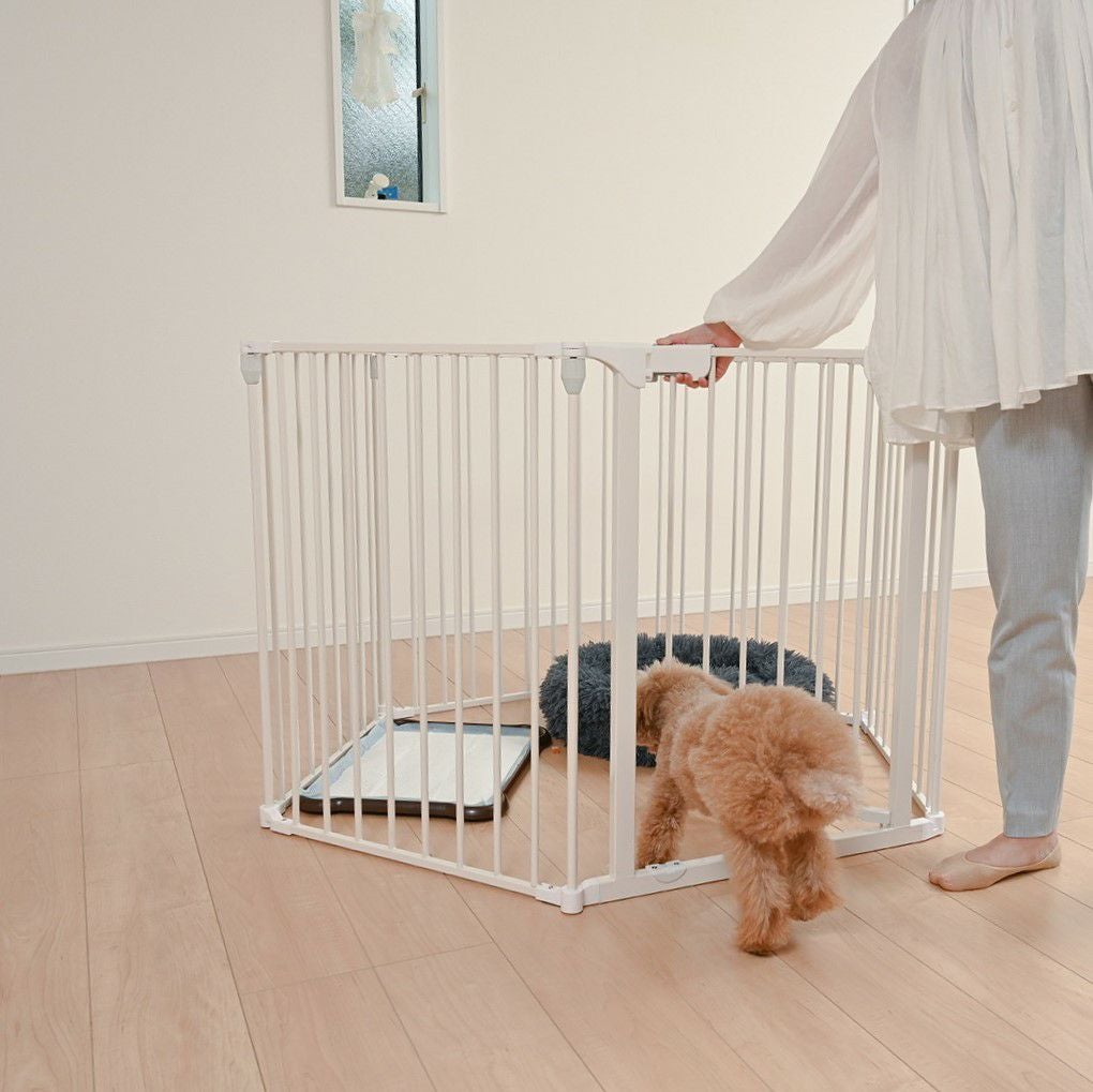 スチールペットサークル 6枚セット ブラック | KISSBABY