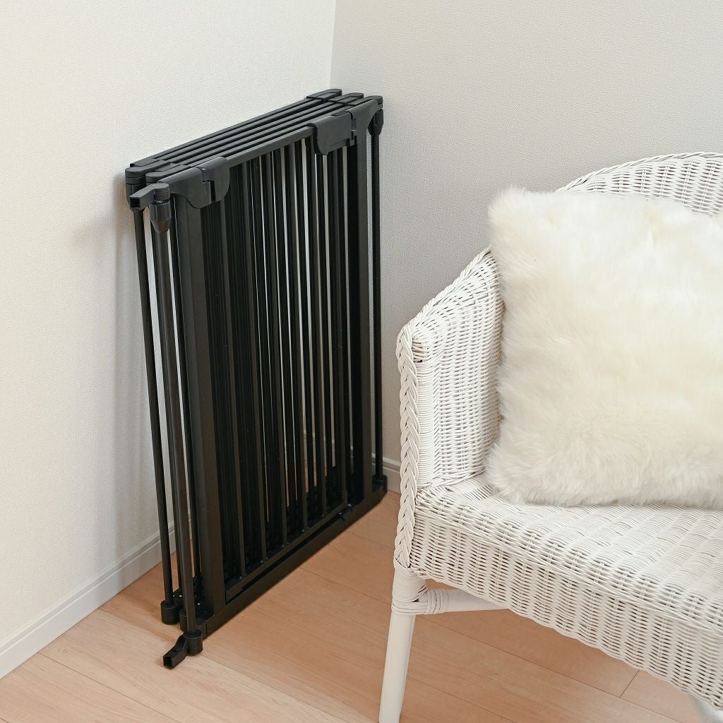 ペットサークル　黒　ドア付き8枚セット ペットサークル 屋外 屋内 高さ 60cm 80cm ペットフェンス 犬用 8枚 犬