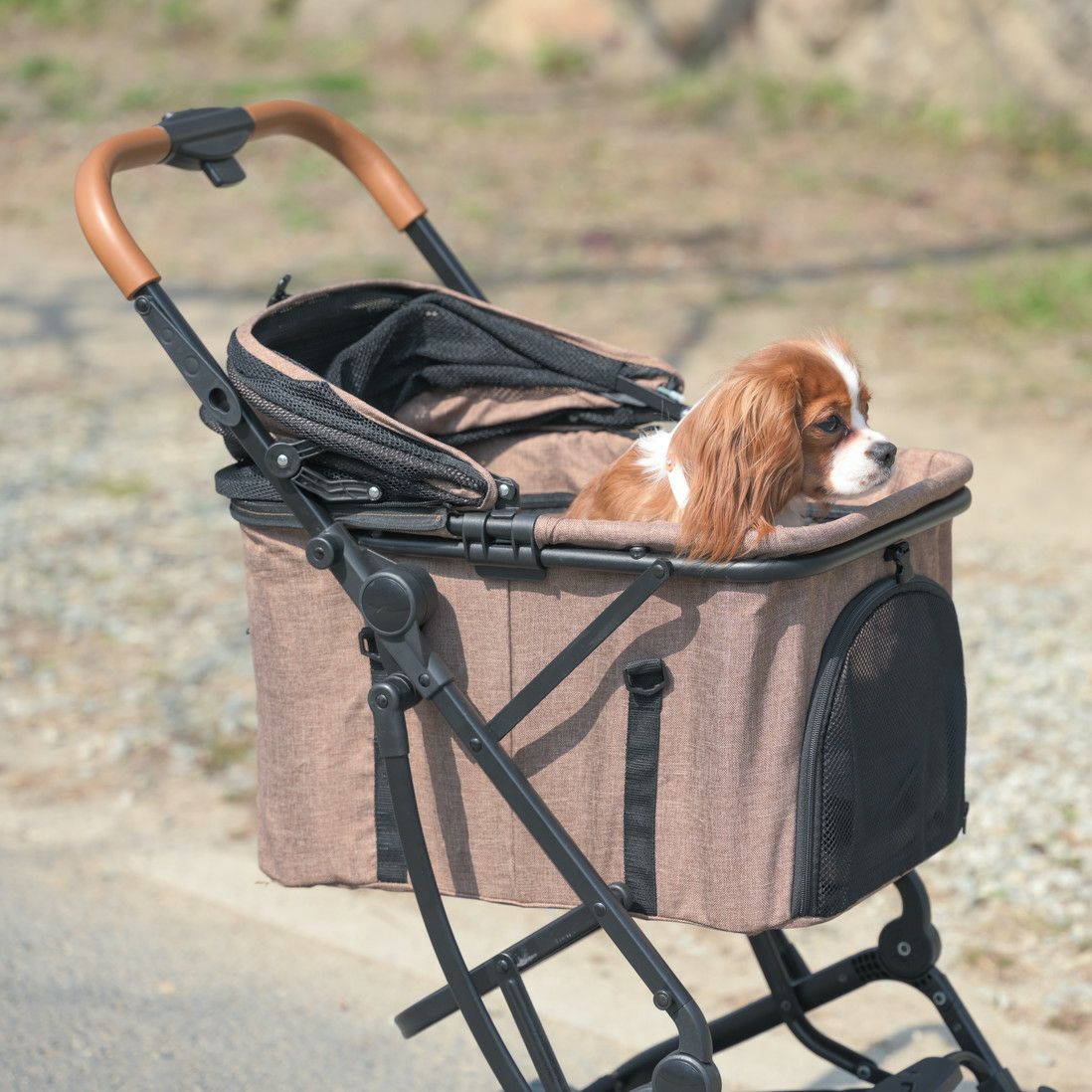 2WAY ペットカート ブラウン | KISSBABY