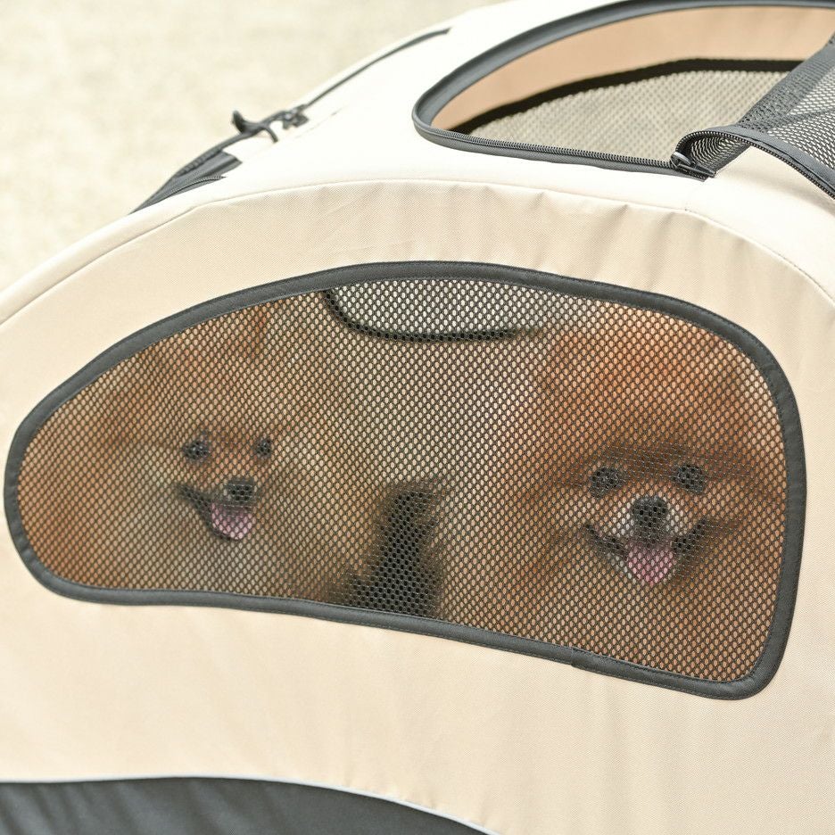 1211-117 ペット用バギー Amazon | Angelpet ペットカート 分離型 犬用 バギー いぬ用 4輪 前輪