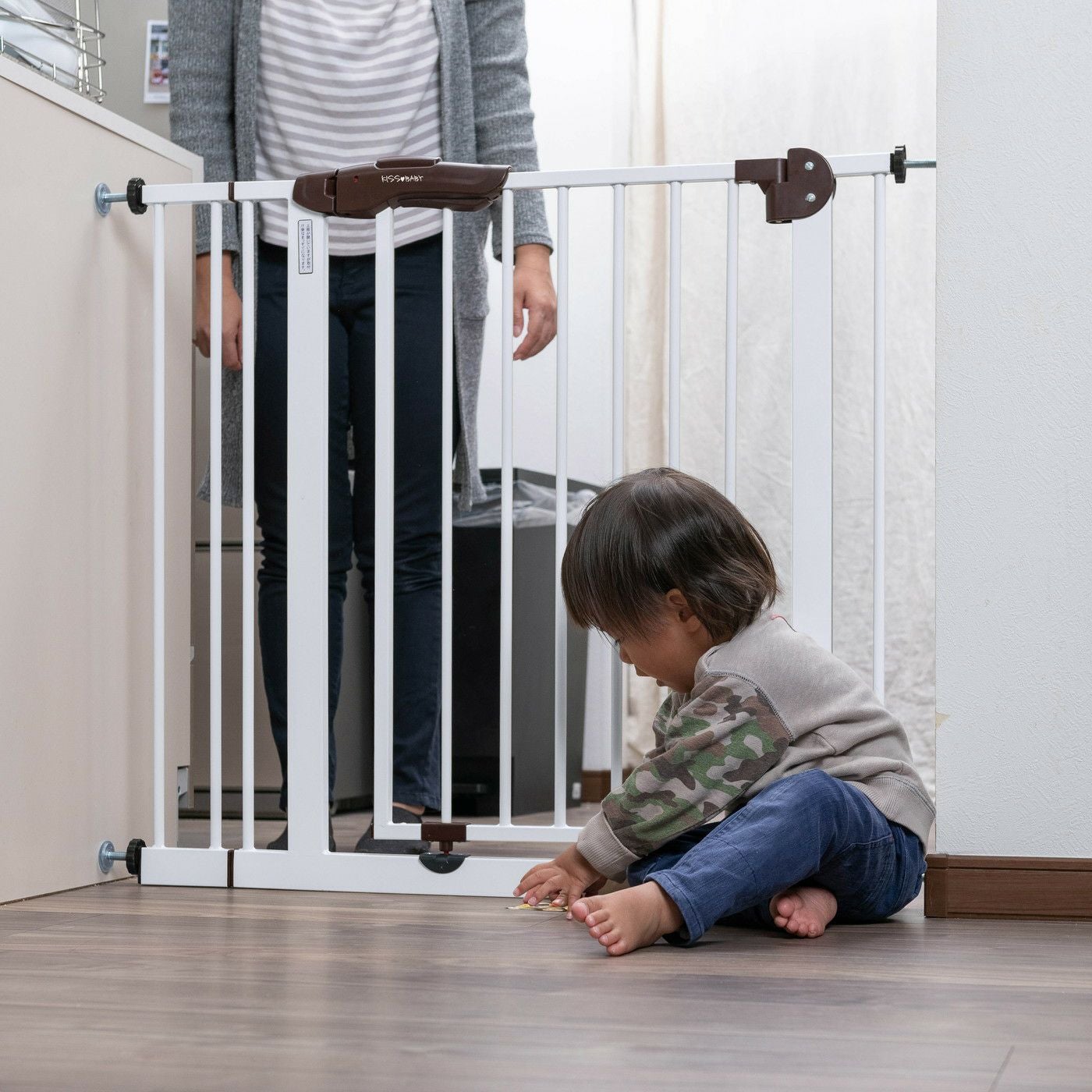 スチールペットゲートⅡ ホワイト | KISSBABY