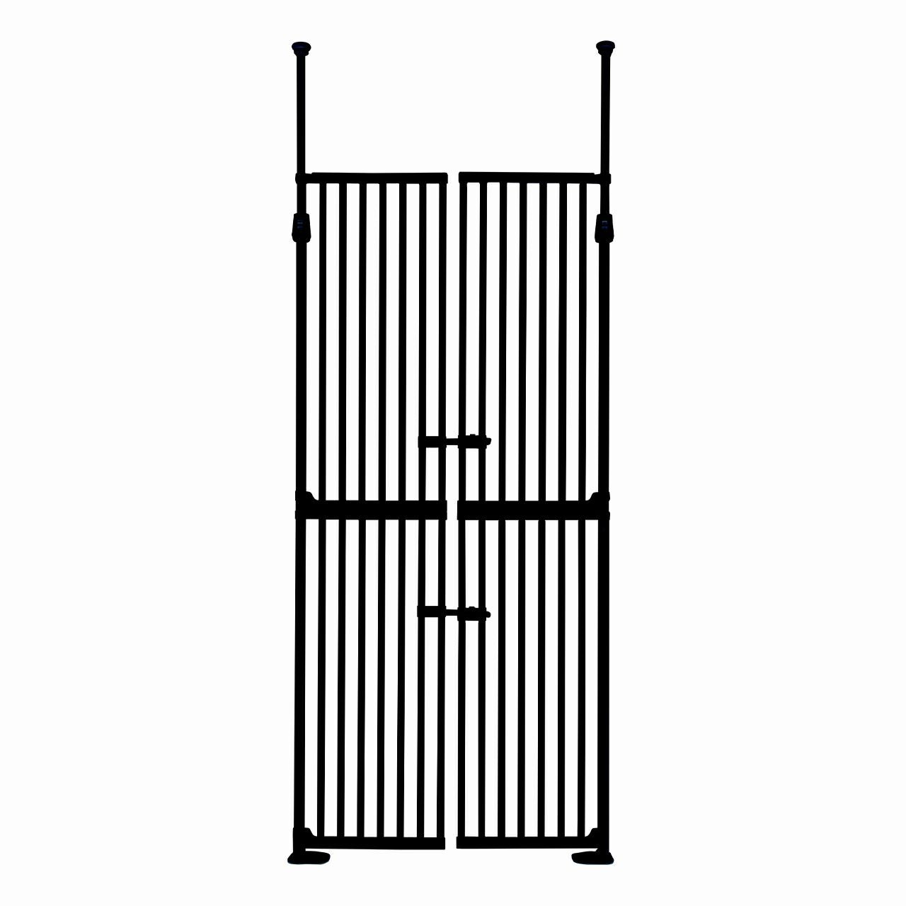 ねこ脱走防止ゲート にゃんドア ブラック | KISSBABY