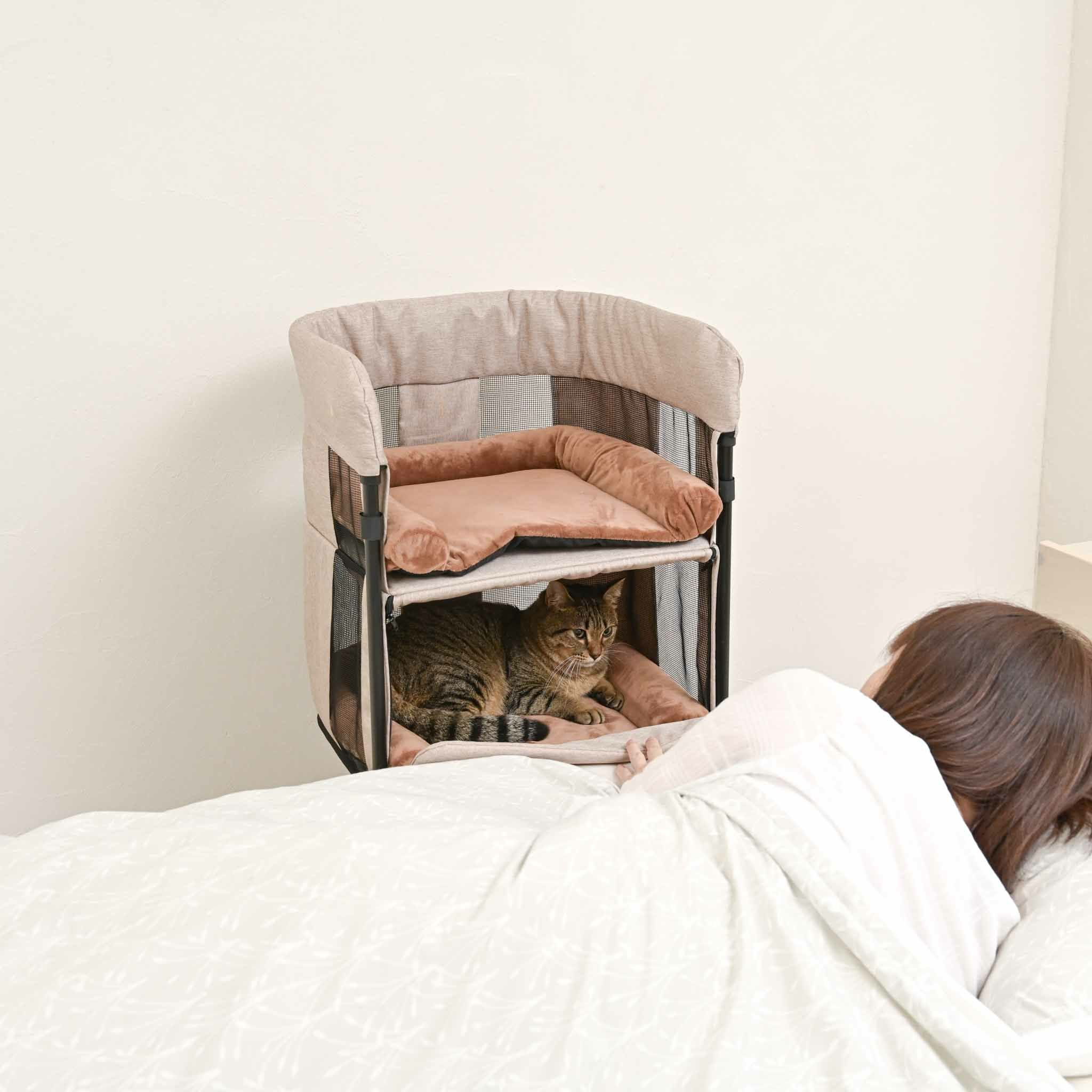 添い寝ベッド GUUU SLEEP タワーグレー | KISSBABY