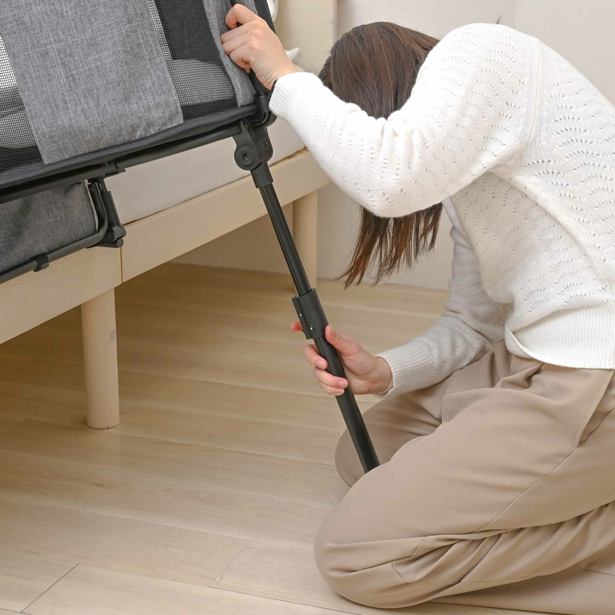 添い寝ベッド GUUU SLEEP タワーグレー | KISSBABY