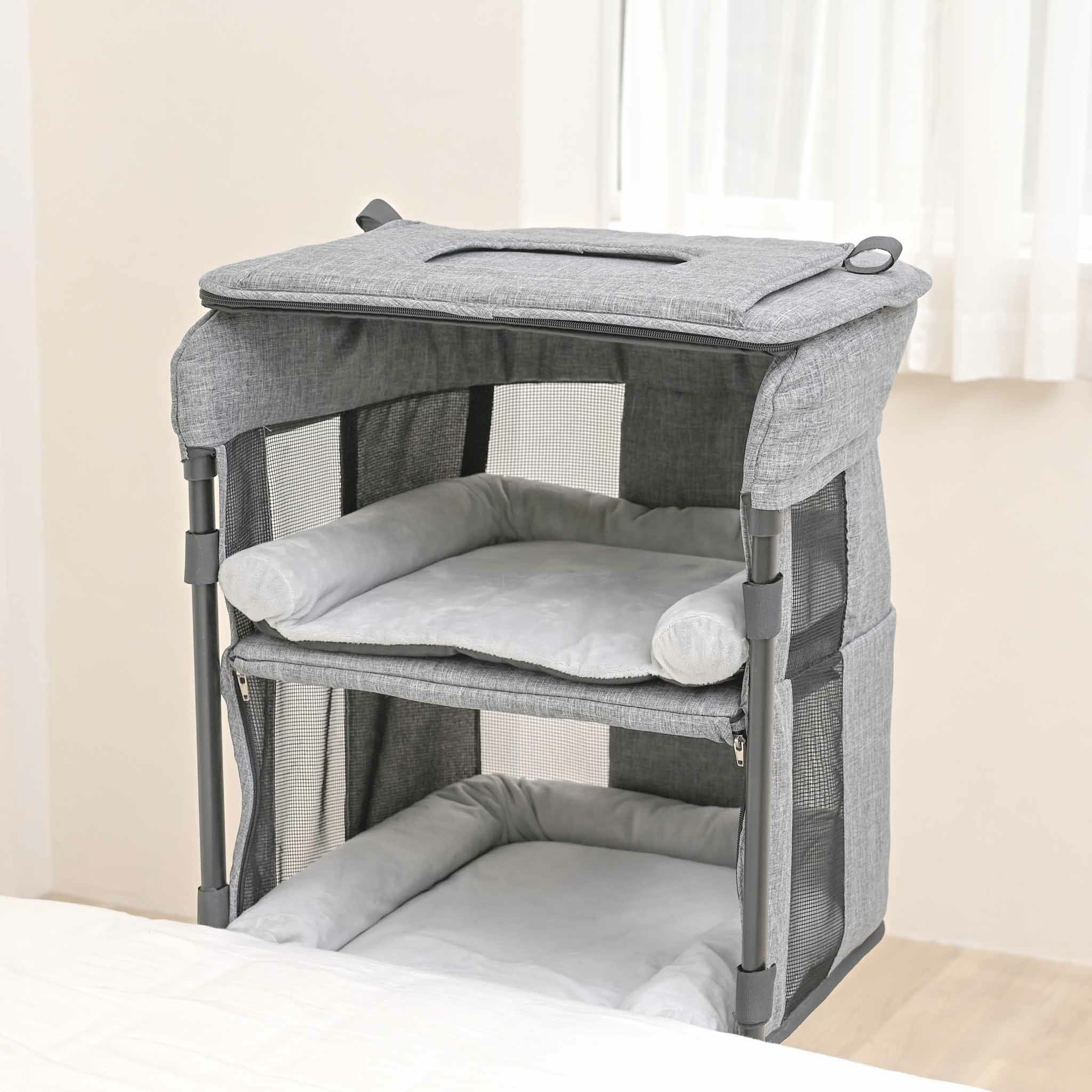 添い寝ベッド GUUU SLEEP タワーグレー | KISSBABY