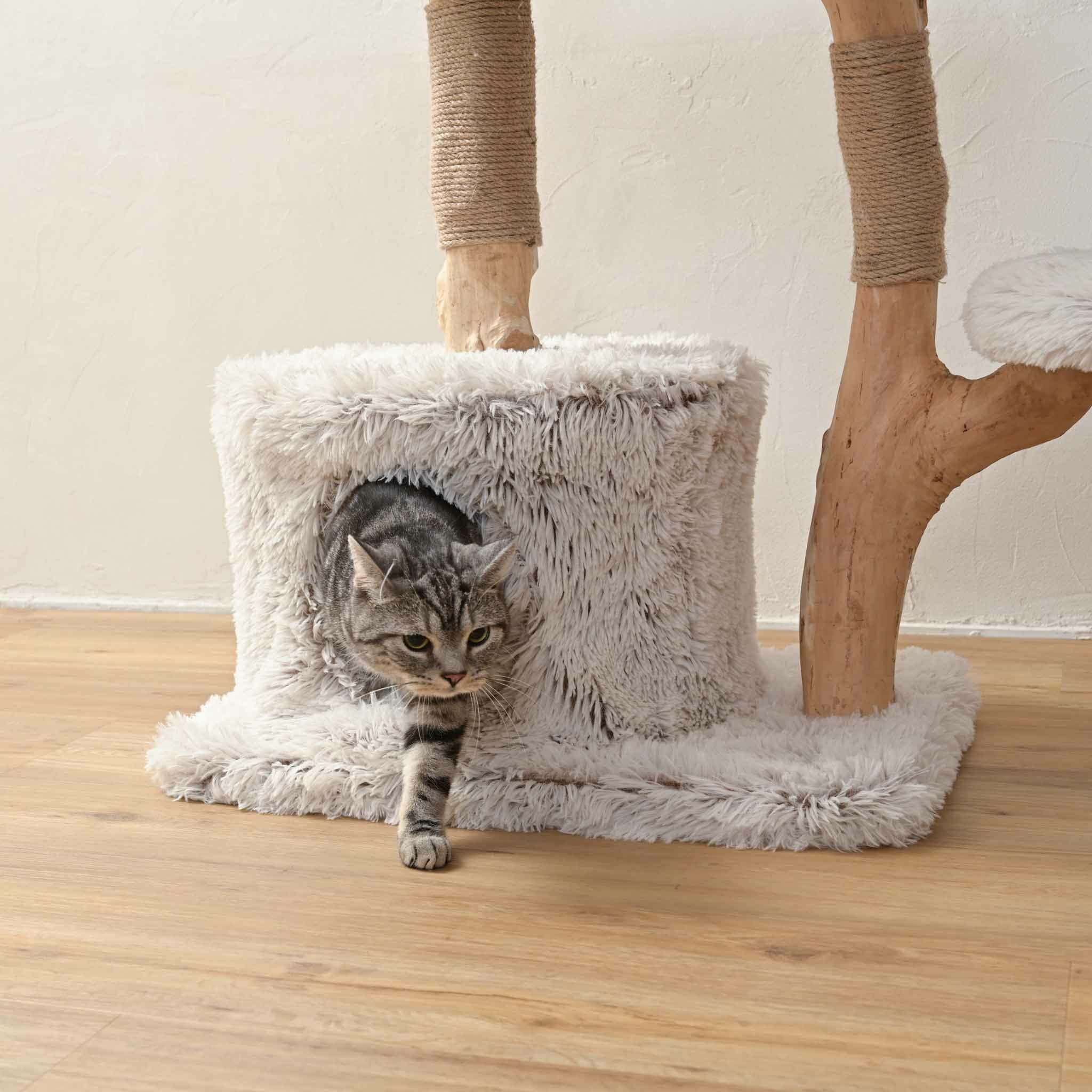 キャットツリー木製おしゃれ猫タワー天然木ナチュラルインテリア爪とぎ